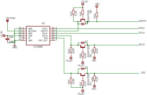 cc1000 i avr, diody Zenera zamiast konwertera napięć?