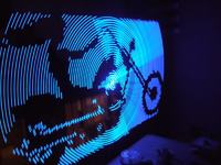 Wielki wyświetlacz śmigłowy