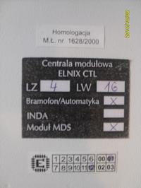 Sprzedam centralę telefoniczną ELNIX CTL Sprzedam centralę telefoniczną ELNIX CTL