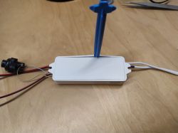 LED Controller WT1 Dismantling Dismantling the LED controller WT1 using a tool.