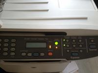 HP M2727nf - Brak podświetlenia wyświetlacza mimo wymiany formatera