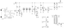 Schemat wzmacniacza p.cz. z filtrami ceramicznymi i sterowaniem AGC