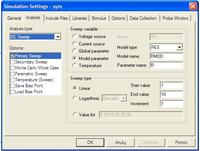 PSPICE zmienna rezystancja