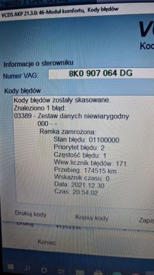 Audi S4 B8 - MMI 3G High - czarny ekran i nie wzbudza się