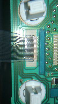 Peugeot 206 - Mileage display, how to replace (re-solder) the tape?