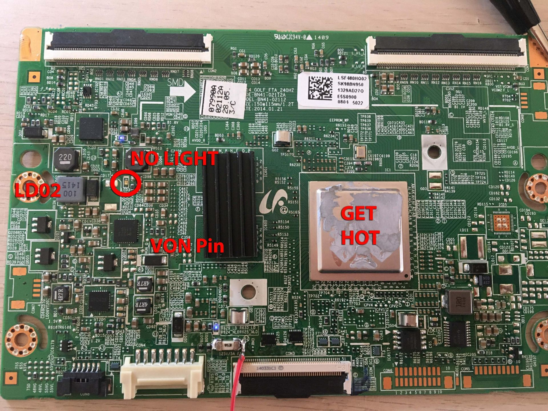 TCON SAMSUNG UE48H8000STXXU BN95-01329A BN41-02112A | 7€ Envios 24/48h - 15 Dias De