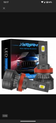 Dyskusja o żarówkach LED H9 i H11: AMIO 90W vs XSTORM 120W, dioda LED SMD vs COB