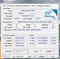E2220 2,98 - 3,06Ghz - Czy można dalej kręcić? E2220 / zasil 500W