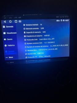 Ekran ustawień radia samochodowego Junsun z systemem Android 14 i procesorem MT8163