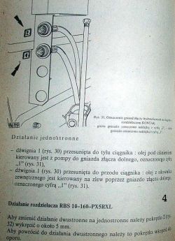 Hydraulika zewnętrzna MF 255 - Brak możliwości przełączenia wyjścia zewnętrznego