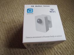 PIR WiFi Smart Life Motion Sensor Packaging PIR motion sensor box with WiFi and Smart Life labels