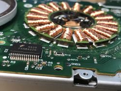 Uruchomienie silnika BLDC ze stacji dyskietek z Arduino (oryginalny driver z PCB