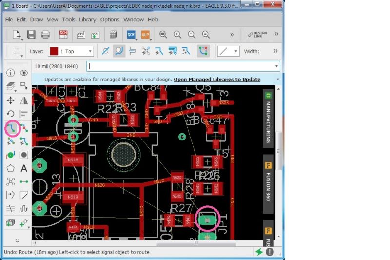 Tworzenie i wstawianie zworków w Eagle - poradnik krok po kroku