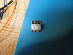 DT-BL02 Module on Blue Background DT-BL02 module on a blue surface.