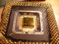 Przyklejony radiator do starego procka 160Mhz