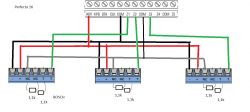 Perfecta 16 + 4 czujki - schemat podłączenia do weryfikacji