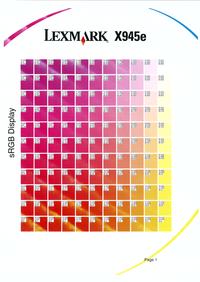 Lexmark X954e Jasne paski cienie pod kątem 45stopni magenta