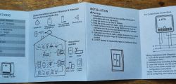 WiFi Module User Manual for Blinds Control Illustration from the installation and user manual for a WiFi module for controlling blinds.