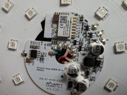 LED Circuit Board in Floor Lamp Close-up of the circuit board in a new floor lamp with LED lights.