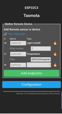 ESP32-C3 Tasmota Matter Bridge: BK7231N OpenBK devices shown identically
