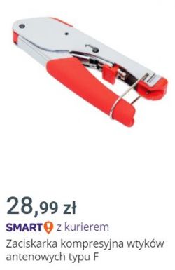 Trishield + zaciskarka do wtyków kompresyjnych dla DOCSIS