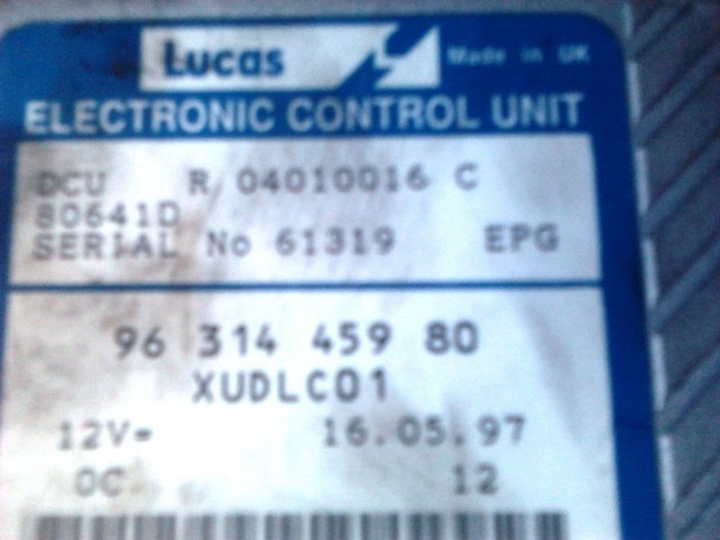 Pompa LUCAS EPIC - Błąd: czujnik położenia krzywki 2