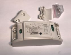 WiFi Smart Switch ATLO-B1-Tuya White WiFi Smart Switch model ATLO-B1-Tuya with open casing parts.