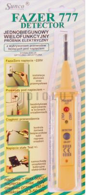 NIEBEZPIECZNY tester AC wskaźnik - detektor napięcia - czujnik - recenzja
