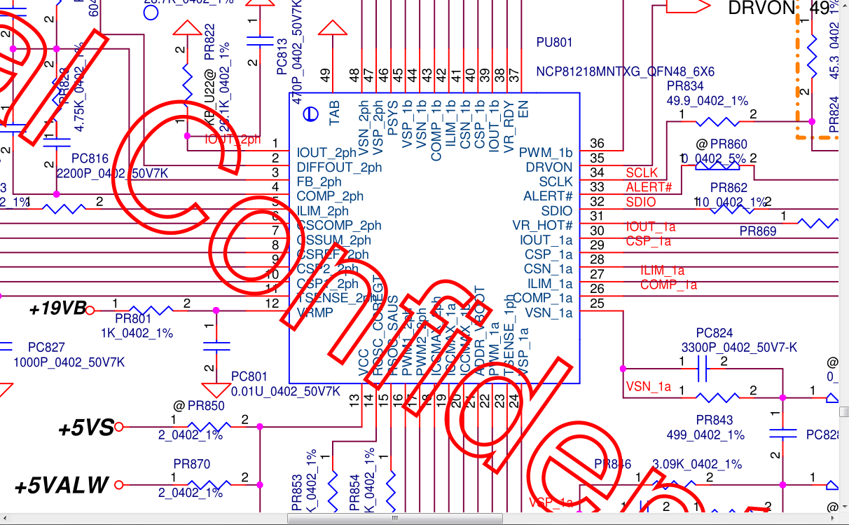 Circuito Integrato ON Semiconductor NCP81218 - Controller RPM Dual Edge EN, Nuovo