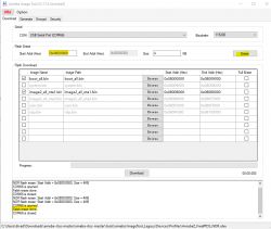 Screenshot of the Ameba Image Tool V2.7.18 showing flash options.