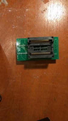 Brak kontaktu z pinami 21-24 przy programowaniu 29F400bt, adapter SOP44