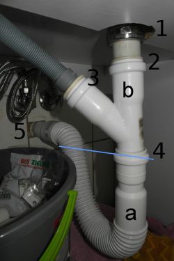 Uszczelnienie połączenia w pseudo "syfonie" Uszczelnienie połączenia w pseudo "syfonie"