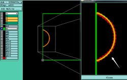 Screenshot of PCB design software showing an issue with 0.4mm holes.