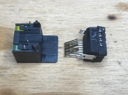 Wnętrze gniazd RJ45 ze zintegrowanym transformatorem sygnałowym Wnętrze gniazd RJ45 ze zintegrowanym transformatorem sygnałowym