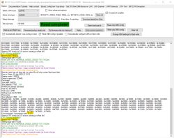 Screenshot of BK7231 Easy UART Flasher showing “Read complete!” and a read operation log