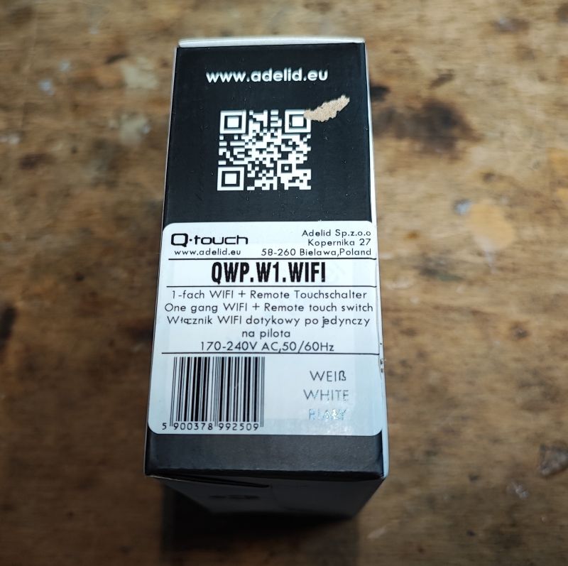 QWP.W1.WIFI Switch Packaging QWP.W1.WIFI switch packaging.