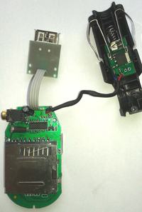 Transmiter FM - urwany kabelek - 3 kolory przewodów