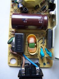 [PS2 Slim] Identyfikacja elementów zasilacza EADP-34CF: D2, Q2, Q1, rezystor