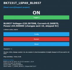 [BK7231T] My HTTP server, configurator, MQTT support from Home Assistant