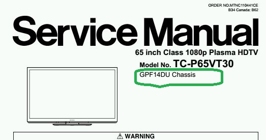 Panasonic TXP65VT30 nie włącza się dioda miga 14 razy