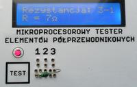 Mikroprocesorowy tester elementów półprzewodnikowych