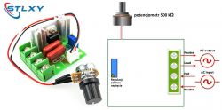 Regulatory z Chin: AC50V_220V 2000W SCR i DC12, 24, 36, 48V 20A PWM - Do Prostownika samochodowego