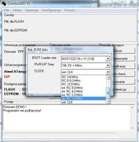 [ATmega32]Ustawienie zewnętrznego oscylatora w COMBO3
