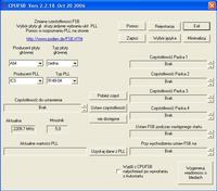 Podkręcanie procesora za pomocą CPUFSB 2.2.18