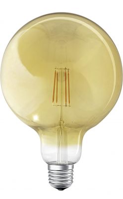 LEDVANCE Filament Bulb, yellowish hue.