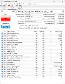 WD SSD SATA 240GB - czy on jest aż tak wolny, czy to degradacja?