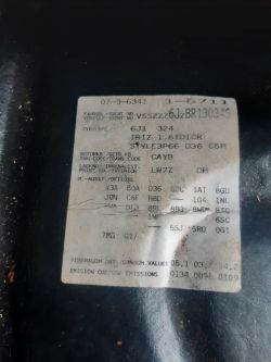 Kodowanie pompy ABS 8.2 w Seacie Ibiza 2011 6j - brak modelu w instrukcji, VIN: VSSZZZ6JZBR130340