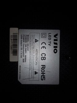 VISIO 32L91F: TP.S512.PB818 Dump, V320BJ6-Q01 Panel, Main Board Components Info]]