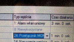 Satel Integra 128: Sterowanie oświetleniem przez czujkę ruchu - jak ustawić czas?