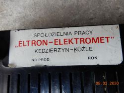 Zespół prostownikowy bezpieczny Eltron B12/2,5 - modernizacja